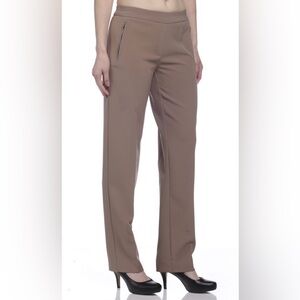 Zac & Rachel Women's Petite Pull-On Slim Leg Pants, Taupe